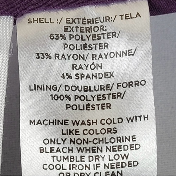 Ann Taylor Purple Pencil Skirt Size 8 - Picture 4 of 6